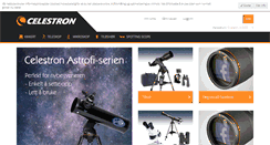 Desktop Screenshot of celestron.no