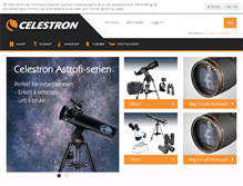 Tablet Screenshot of celestron.no