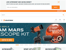 Tablet Screenshot of celestron.com